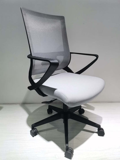 Maurice Office Chair, Fixed Armrest, Nylon Base