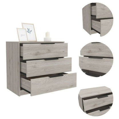 Kaia 3 Drawers Dresser, Superior Top