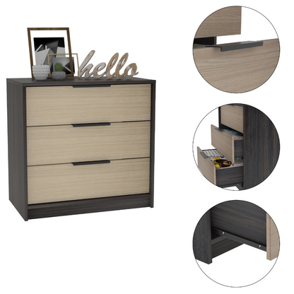 Kaia 3 Drawers Dresser, Superior Top